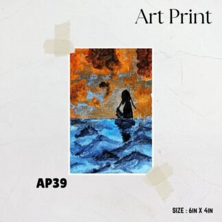 Girl Silhouette near River