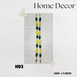 Thoran | 4 Flowers | Green & Yellow