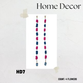 Thoran | 4 Flowers | Pink & Blue